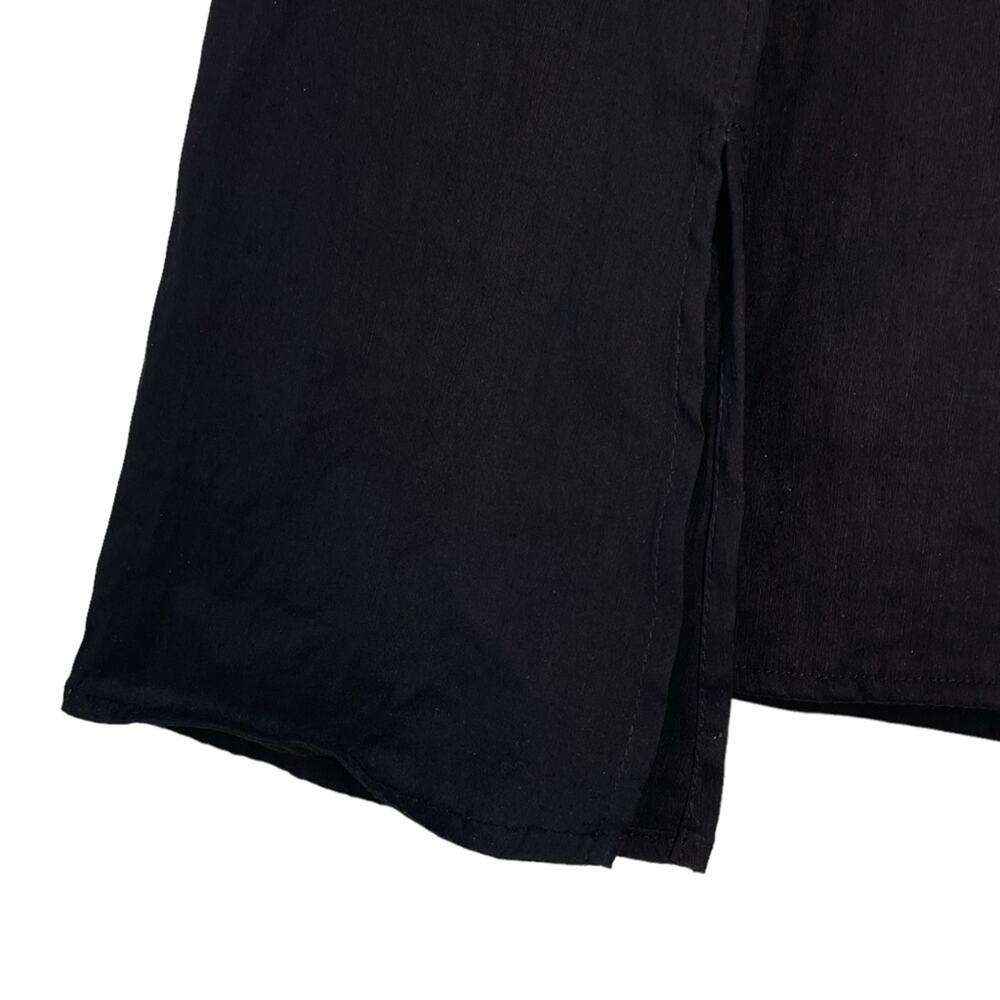 Beaufille Black Off Shoulder Chic Feminine Linen Blend V Neck Bia Top - 2 $325 - Picture 9 of 10